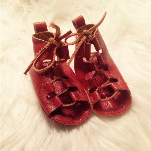 Real leather lace up Moccasins- brown - Picture 1 of 4